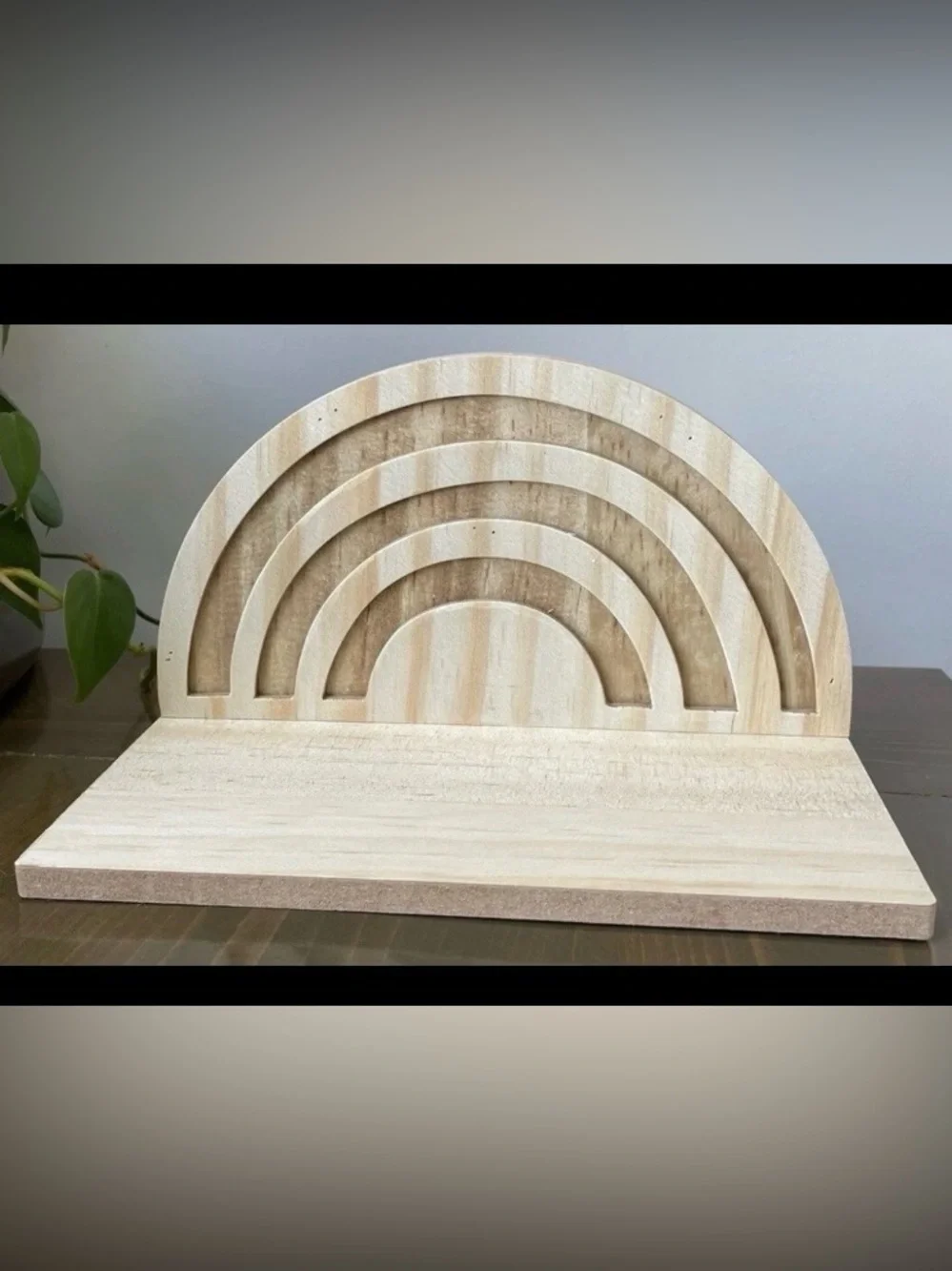 Target Bullseye Playground - Boho-Style Rainbow Wooden Wall Shelf - 2021 Retired